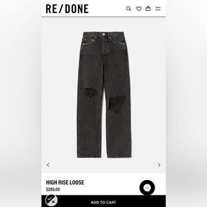 Re/Done High Rise Loose Jeans